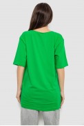 Футболка женская с принтом, цвет зеленый, 244R2009 - фото № 3