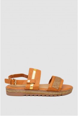 Босоножки женские  -уценка, цвет коричневый, 243RL-9-U-2