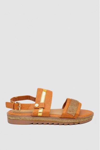 Босоножки женские  -уценка, цвет коричневый, 243RL-9-U-2