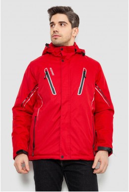 Куртка чоловіча демісезонна з капюшоном, колір червоний, 244RZ-2519AL