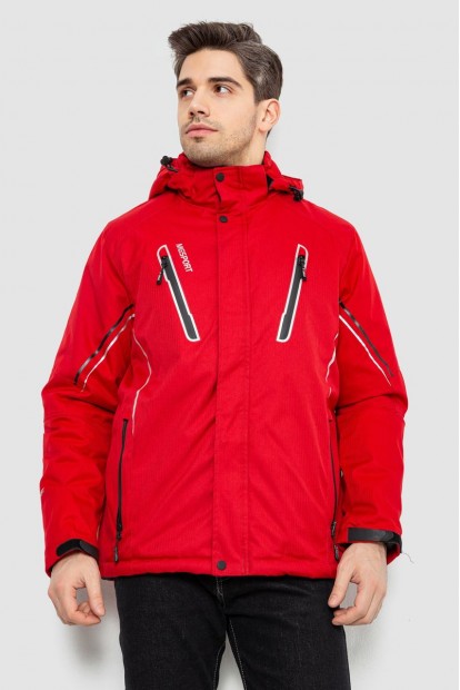 Куртка чоловіча демісезонна з капюшоном, колір червоний, 244RZ-2519AL
