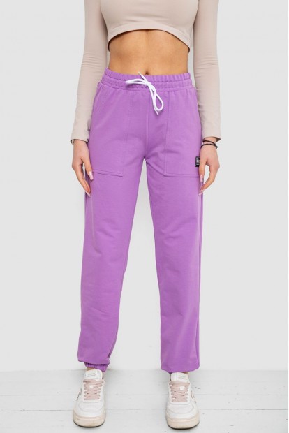 Спортивні штани жіночі, колір фіолетовий, 247R4670