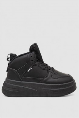 Кроссовки женские зимние на меху, цвет черный, 248RLM50