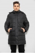 Куртка чоловіча зимова подовжена  -уцінка, колір чорний, 244RH76-15-U-1 - фото № 0