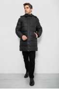 Куртка чоловіча зимова подовжена  -уцінка, колір чорний, 244RH76-15-U-1 - фото № 2