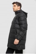 Куртка чоловіча зимова подовжена  -уцінка, колір чорний, 244RH76-15-U-1 - фото № 3