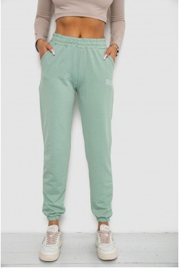 Спортивні штани жіночі  -уцінка, колір м'ятний, 238R5052-1-U-6