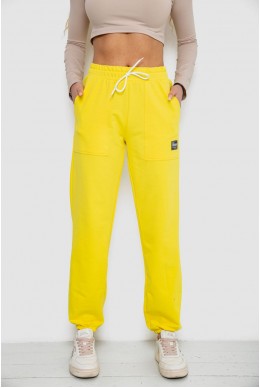Спортивні штани жіночі, колір жовтий, 247R4670