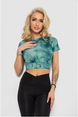 Футболка-топ жіноча  -уцінка, колір зелений, 238R58262-U-40