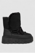 Угги женские на меху, цвет черный, 243RBB - фото № 0
