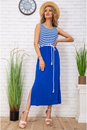 Літня сукня в морському стилі в смужку колір Синьо-білий 102R196