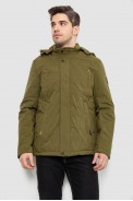 Куртка мужская демисезонная с капюшоном, цвет хаки, 244RL9159AL - фото № 0
