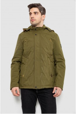 Куртка чоловіча демісезонна з капюшоном, колір хакі, 244RL9159AL