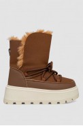 Угги женские на меху, цвет коричневый, 243RBB - фото № 0