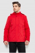 Куртка мужская демисезонная с капюшоном, цвет красный, 244RL9159AL - фото № 0