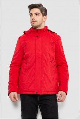 Куртка чоловіча демісезонна з капюшоном, колір червоний, 244RL9159AL
