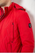 Куртка мужская демисезонная с капюшоном, цвет красный, 244RL9159AL - фото № 4