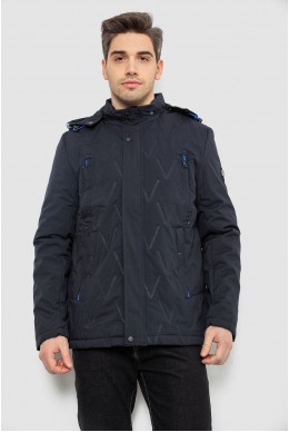 Куртка чоловіча демісезонна з капюшоном, колір синій, 244RL9159AL
