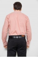 Рубашка мужская однотонная, цвет пудровый, 186R2066 - фото № 3