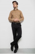 Рубашка мужская однотонная, цвет бежевый, 186R2066 оптом - фото № 1
