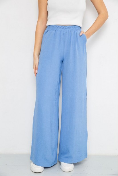 Штани жіночі вільного крою, колір блакитний, 119R350