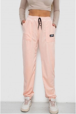 Штаны женские велюровые  -уценка, цвет персиковый, 238R58473-U-41