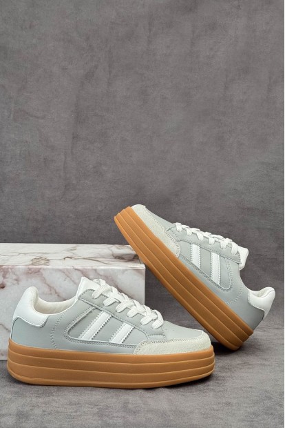 Кросівки жіночі демісезонні, колір сірий, 248RCX1590