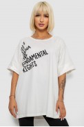 Футболка женская с принтом, цвет молочный, 244R4001 - фото № 0