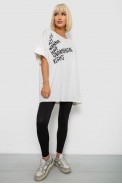 Футболка женская с принтом, цвет молочный, 244R4001 - фото № 1