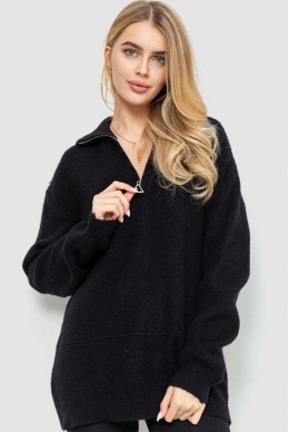 Свитер женский oversize, цвет черный, 204R169