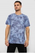 Футболка мужская с принтом, цвет джинс, 244R5517 - фото № 0