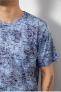 Футболка мужская с принтом, цвет джинс, 244R5517 - фото № 4