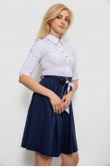 Платье женское софт  -уценка, цвет бело-синий, 230R79-11-U-7 - фото № 2