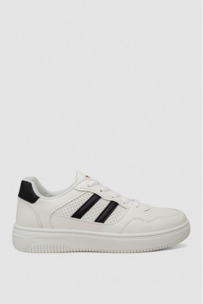 Кеды женские, цвет бело-черный, 248RR110