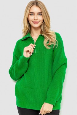 Свитер женский oversize, цвет зеленый, 204R169