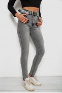 Джинси жіночі Skinny, колір сірий, 244R00624 оптом - фото № 2