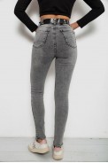 Джинси жіночі Skinny, колір сірий, 244R00624 оптом - фото № 3