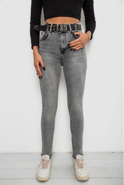 Джинсы женские Skinny, цвет серый, 244R00624