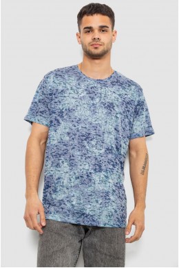 Футболка чоловіча з принтом, колір синій, 244R5517