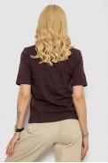 Футболка жіноча однотонна  -уцінка, колір шоколадний, 241R1800-U-14 - фото № 3