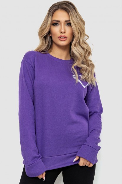 Світшот жіночий  -уцінка, колір фіолетовий, 238R57170-U-7