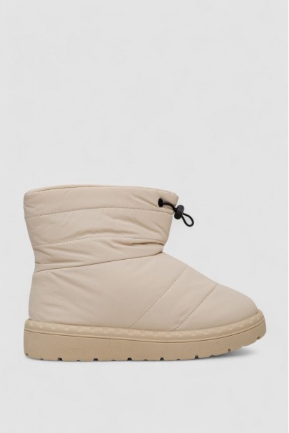 Дутики жіночі зимові на хутрі  -уцінка, колір бежевий, 248RFM15-U-1