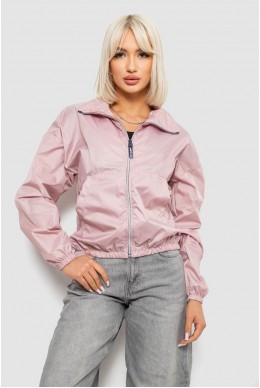 Ветровка женская однотонная без подкладки, цвет пудровый, 257R362