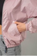 Ветровка женская однотонная без подкладки, цвет пудровый, 257R362 - фото № 4