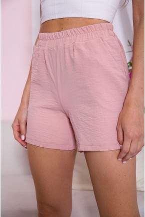 Жіночі шорти на резинці персикового кольору 119R510-5