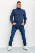Свитер мужской однотонный, цвет джинс, 161R1770