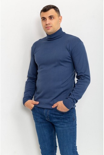 Купить Свитер мужской однотонный, цвет джинс, 161R1770 - Фото №3