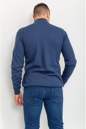 Купить Свитер мужской однотонный, цвет джинс, 161R1770 - Фото №4
