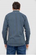 Рубашка мужская в полоску, цвет сине-зеленый, 186RM01 - фото № 3