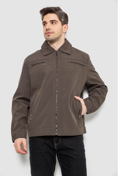 Куртка мужская демисезонная однотонная, цвет хаки, 244R033B